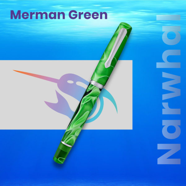 Stilou Narwhal Merman Green Penmania Shop