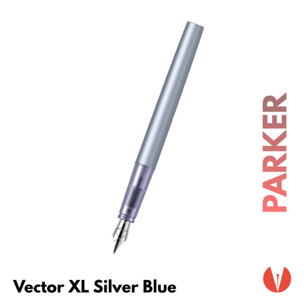 stilou parker vector xl silver blue penmania shop 2